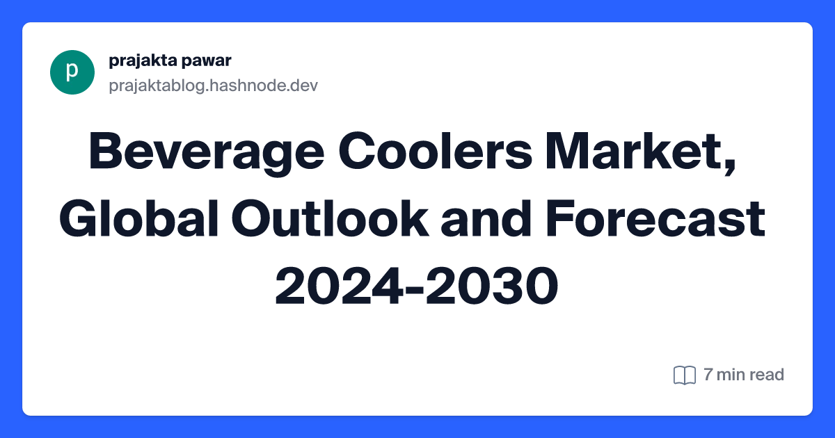 Beverage Coolers Market, Global Outlook and Forecast 2024-2030